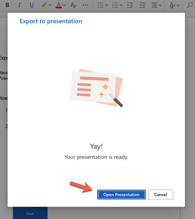 Image of the finished processing screen.